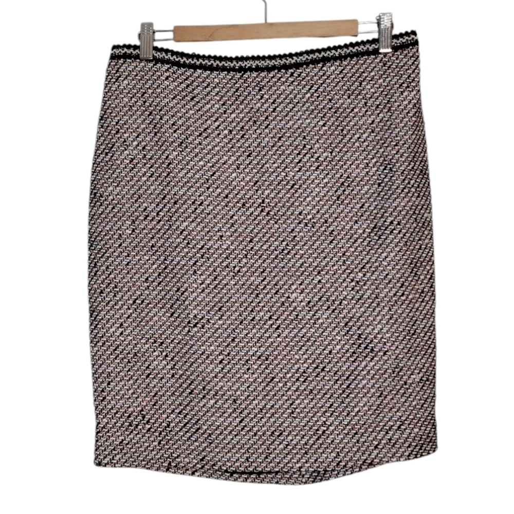 NWT Talbots Petite Women's Back Zipper Ombre Tweed Pencil Business Office Skirt